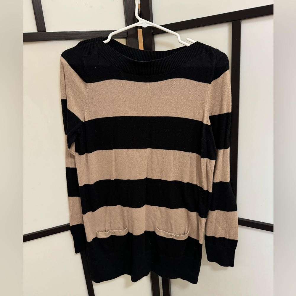 LOFT lightweight chunky stripe sweater